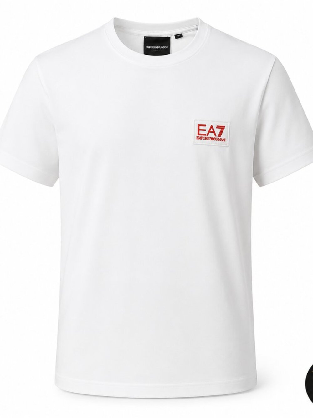 EA7 Emporio Armani Men’s White Logo T-Shirt Short Sleeve Designer Tee
